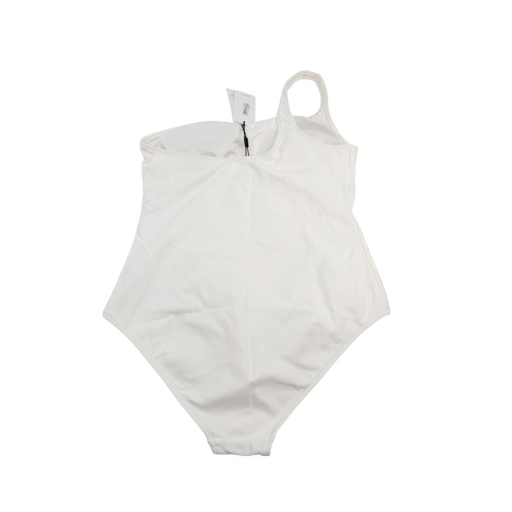 REISS Bethany White Asymmetric One Piece Swimsuit Size 2 NEW $150 Swim - Picture 8 of 9